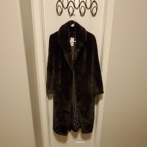 Banana Republic Women's Long Faux Fur Coat